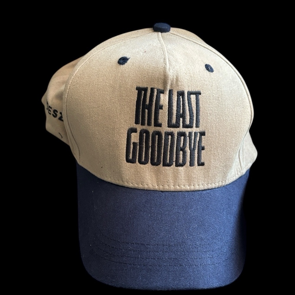Tan and Blue Cap